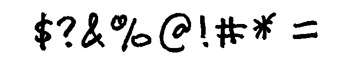Felt Tip Woman Regular Font OTHER CHARS