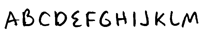 Felt Tip Woman Regular Font UPPERCASE