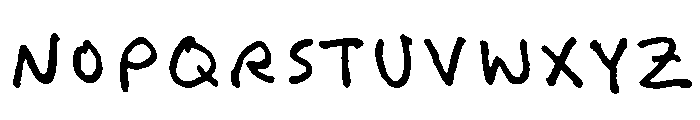 Felt Tip Woman Regular Font UPPERCASE