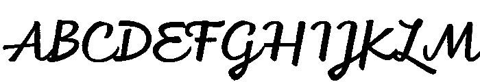 Feltro Eroded Font UPPERCASE