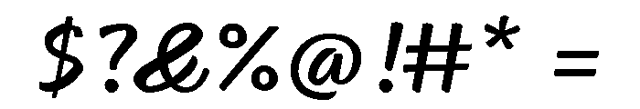Feltro Normal Font OTHER CHARS