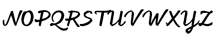 Feltro Normal Font UPPERCASE