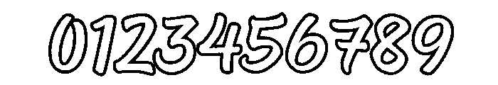 Feltro Outline Texture Font OTHER CHARS