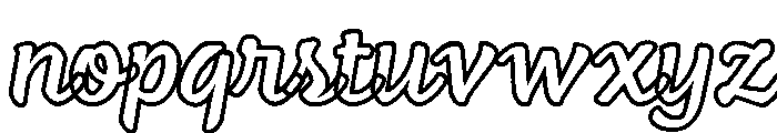 Feltro Outline Texture Font LOWERCASE