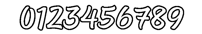 Feltro Outline Font OTHER CHARS