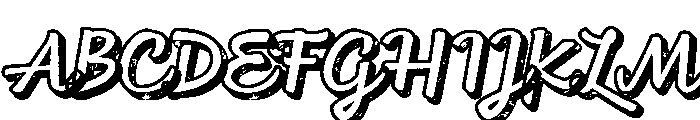 Feltro Shadow Texture Font UPPERCASE