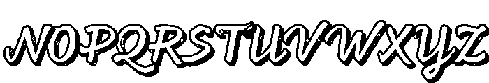 Feltro Shadow Texture Font UPPERCASE