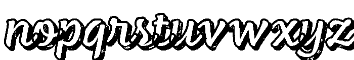 Feltro Shadow Texture Font LOWERCASE