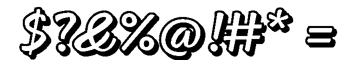 Feltro Shadow Font OTHER CHARS