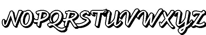 Feltro Shadow Font UPPERCASE