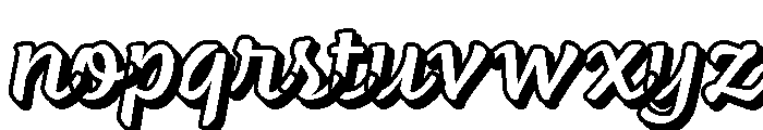 Feltro Shadow Font LOWERCASE