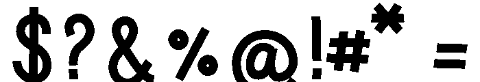 Felway Regular Font OTHER CHARS