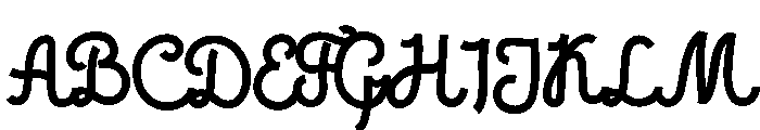 Felway Regular Font UPPERCASE