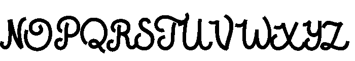 Felway Regular Font UPPERCASE