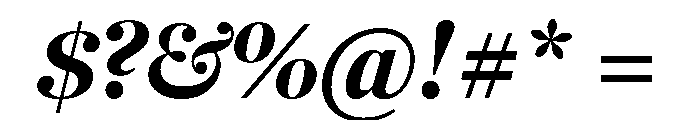 Fenway Banner Black Italic Font OTHER CHARS