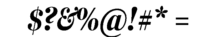 Fenway Banner Compressed Black Italic Font OTHER CHARS