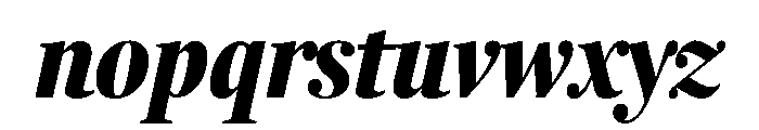 Fenway Banner Compressed Black Italic Font LOWERCASE