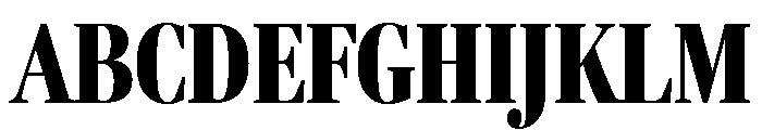 Fenway Banner Compressed Black Font UPPERCASE