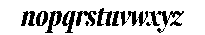 Fenway Banner Compressed Bold Italic Font LOWERCASE