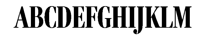Fenway Banner Compressed Bold Font UPPERCASE