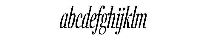 Fenway Banner Compressed Light Italic FONT