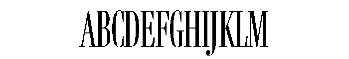 Fenway Banner Compressed Light Font UPPERCASE