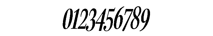 Fenway Banner Compressed Regular Italic Font OTHER CHARS