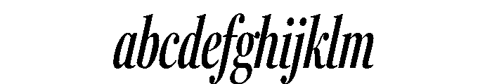 Fenway Banner Compressed Regular Italic FONT