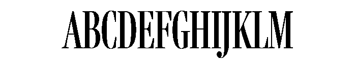 Fenway Banner Compressed Regular Font UPPERCASE