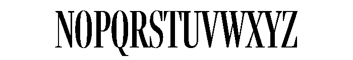 Fenway Banner Compressed Regular Font UPPERCASE