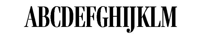 Fenway Banner Compressed Semi Bold Font UPPERCASE