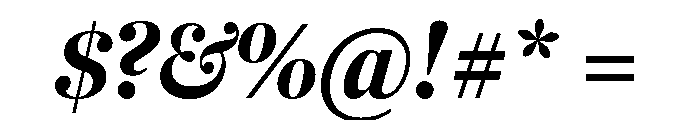 Fenway Banner Condensed Black Italic Font OTHER CHARS