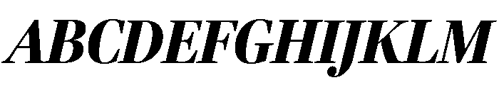 Fenway Banner Condensed Black Italic Font UPPERCASE