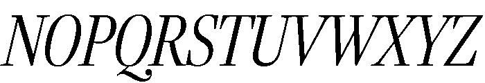Fenway Banner Condensed Light Italic Font UPPERCASE