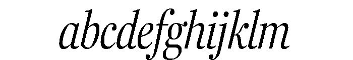 Fenway Banner Condensed Light Italic FONT