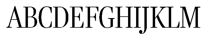 Fenway Banner Condensed Light Font UPPERCASE