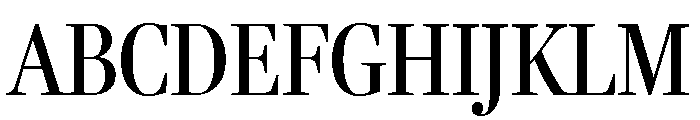 Fenway Banner Condensed Regular Font UPPERCASE