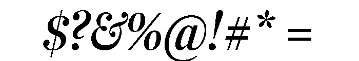 Fenway Banner Condensed Semi Bold Italic Font OTHER CHARS