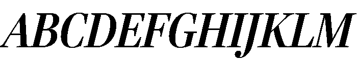 Fenway Banner Condensed Semi Bold Italic Font UPPERCASE