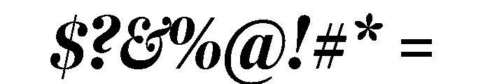 Fenway Banner Extra Condensed Black Italic Font OTHER CHARS