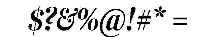 Fenway Banner Extra Condensed Bold Italic Font OTHER CHARS