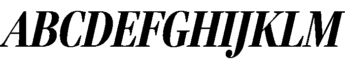 Fenway Banner Extra Condensed Bold Italic Font UPPERCASE