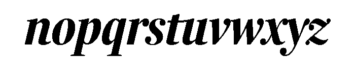 Fenway Banner Extra Condensed Bold Italic Font LOWERCASE