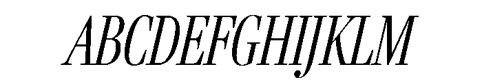 Fenway Banner Extra Condensed Light Italic Font UPPERCASE