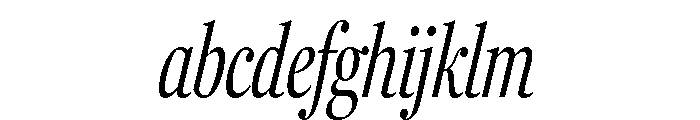 Fenway Banner Extra Condensed Light Italic FONT