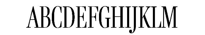 Fenway Banner Extra Condensed Light Font UPPERCASE