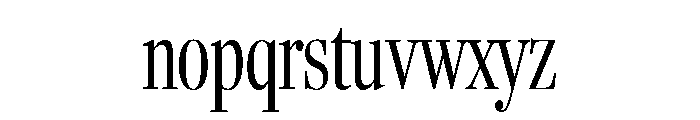 Fenway Banner Extra Condensed Light Font LOWERCASE
