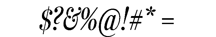 Fenway Banner Extra Condensed Regular Italic Font OTHER CHARS