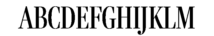 Fenway Banner Extra Condensed Regular Font UPPERCASE