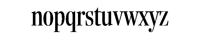Fenway Banner Extra Condensed Regular Font LOWERCASE